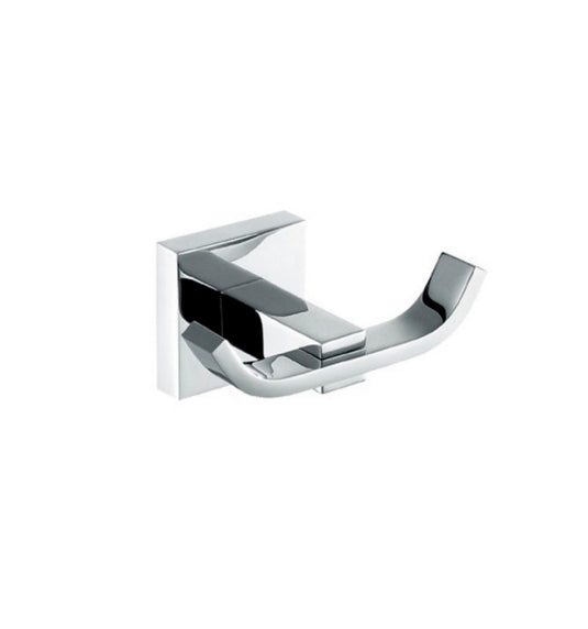 Aqua Squadra Double Robe Hook – Chrome-Bathroom & More | High Quality from Coozify