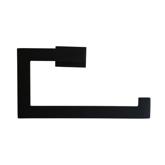 Aqua Plato Black Towel Ring-Bathroom & More | High Quality from Coozify