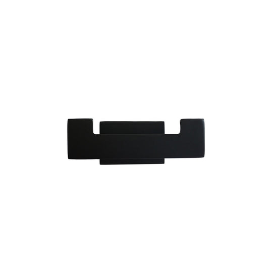 Aqua Plato Double Robe Hook Matte Black-Bathroom & More | High Quality from Coozify