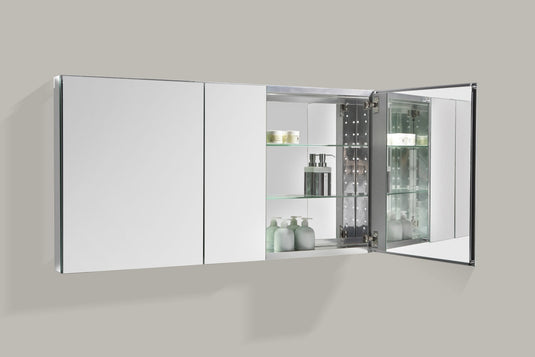 50" Wide Mirrored Bathroom Medicine Cabinet-Bathroom & More | High Quality from Coozify