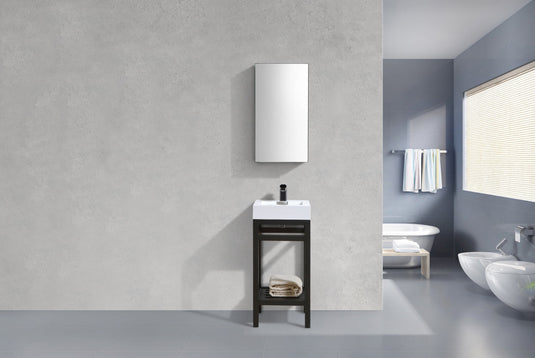 Cisco 16" Stainless Steel Console Bathroom Vanity With White Acrylic Sink-Bathroom & More | High Quality from Coozify