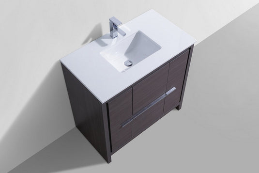 Dolce 36" Floor Mount Bathroom Vanity With Quartz Countertop With 2 Doors And 2 Drawers AD636-Bathroom & More | High Quality from Coozify