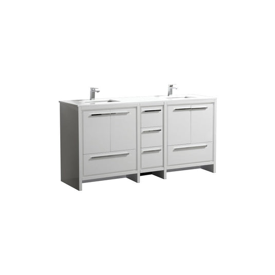Dolce 72″ Modern Bathroom Vanity With Quartz Countertop-Bathroom & More | High Quality from Coozify