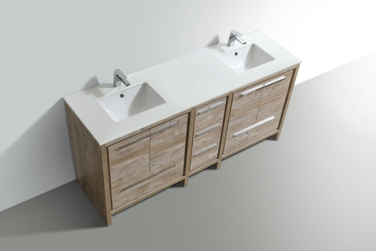 Dolce 72″ Modern Bathroom Vanity With Quartz Countertop-Bathroom & More | High Quality from Coozify