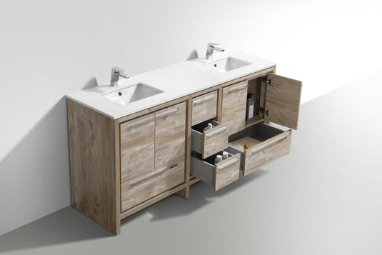 Dolce 72″ Modern Bathroom Vanity With Quartz Countertop-Bathroom & More | High Quality from Coozify
