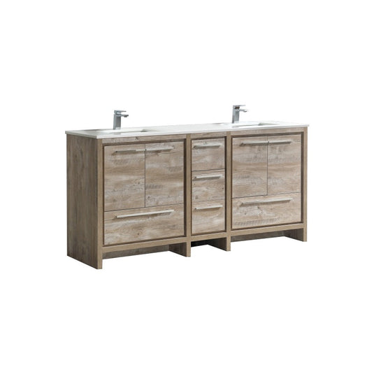 Dolce 72″ Modern Bathroom Vanity With Quartz Countertop-Bathroom & More | High Quality from Coozify