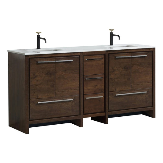 Dolce 72″ Modern Bathroom Vanity With Quartz Countertop-Bathroom & More | High Quality from Coozify
