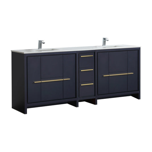 Dolce 84″ Modern Bathroom Vanity With Quartz Countertop-Bathroom & More | High Quality from Coozify