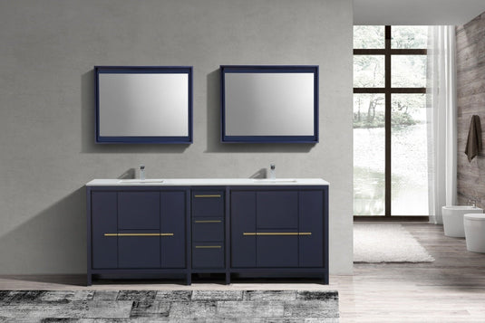 Dolce 84″ Modern Bathroom Vanity With Quartz Countertop-Bathroom & More | High Quality from Coozify