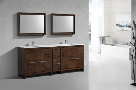 Dolce 84″ Modern Bathroom Vanity With Quartz Countertop-Bathroom & More | High Quality from Coozify