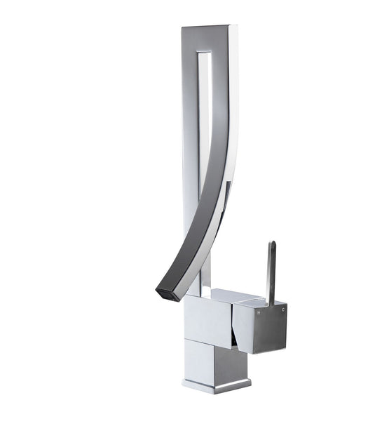 Elegance Single Lever Wide Spread Bathroom Vanity Faucet – Chrome-Bathroom & More | High Quality from Coozify