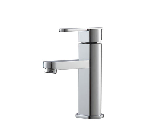 Aqua Roundo Single Hole Mount Bathroom Vanity Faucet Chrome-Bathroom & More | High Quality from Coozify