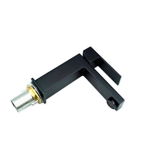 Kubo Single Lever Bathroom Vanity Faucet – Matte Black-Bathroom & More | High Quality from Coozify