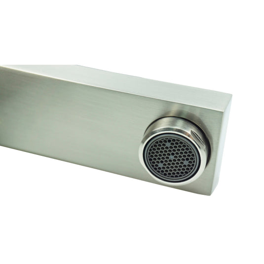 Kubo Single Lever Bathroom Vanity Faucet – Brushed Nickel-Bathroom & More | High Quality from Coozify