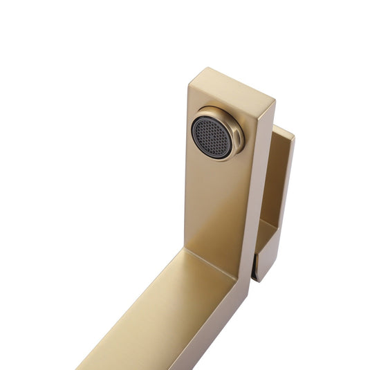 Kubo Single Lever Bathroom Vanity Faucet – Brushed Gold-Bathroom & More | High Quality from Coozify