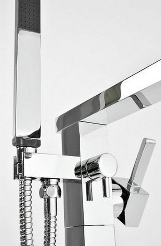 Aqua Squadra Floor Mounted Soaker Bathtub Faucet-Bathroom & More | High Quality from Coozify