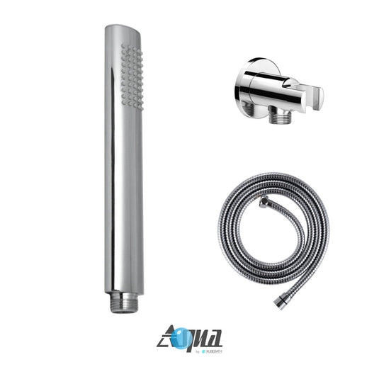 Aqua Rondo Shower Set With Ceiling Mount 8" Rain Shower, Handheld and Tub Filler Chrome-Bathroom & More | High Quality from Coozify