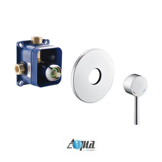 Aqua Rondo Shower Set With Ceiling Mount 8" Rain Shower Chrome-Bathroom & More | High Quality from Coozify