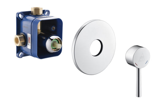 Aqua Rondo Shower Set With 12" Round Rain Shower Chrome-Bathroom & More | High Quality from Coozify