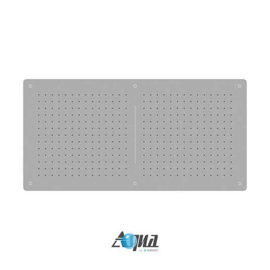 Aqua Piazza by Kube Bath 40" Super Slim Square Rain Shower Head-Bathroom & More | High Quality from Coozify