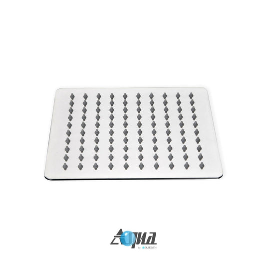 Aqua Piazza Shower Set With 8" Ceiling Mount Square Rain Shower and 4 Body Jets Chrome-Bathroom & More | High Quality from Coozify