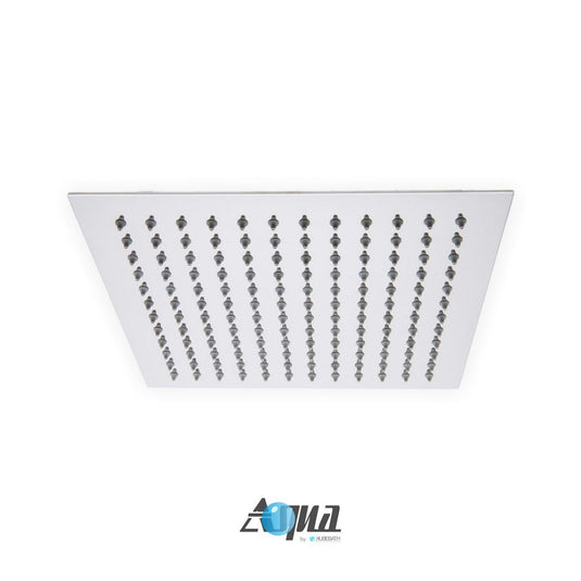 Aqua Piazza by Kube Bath 12" Super Slim Square Rain Shower Head-Bathroom & More | High Quality from Coozify