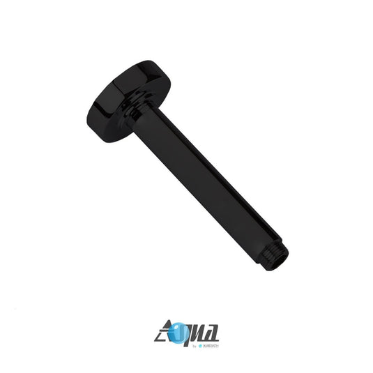 Aqua Rondo Black Shower Set With Ceiling Mount 12" Rain Shower-Bathroom & More | High Quality from Coozify