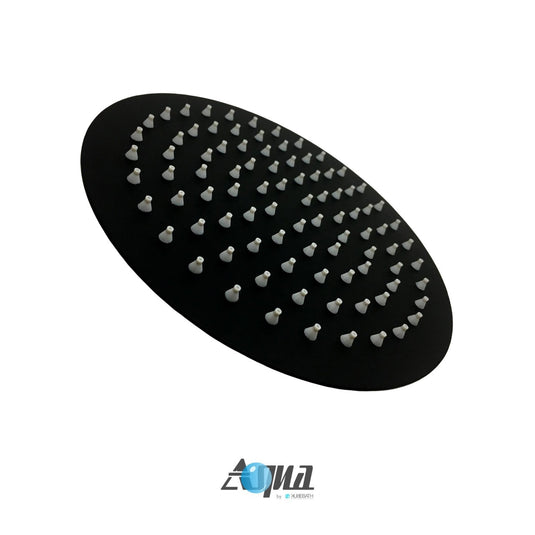 Aqua Rondo Black Shower Set With 8" Rain Shower, Handheld and Tub Filler-Bathroom & More | High Quality from Coozify