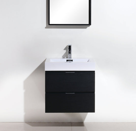 Bliss 24" Wall Mount / Wall Hung Bathroom Vanity With 2 Drawers-Bathroom & More | High Quality from Coozify