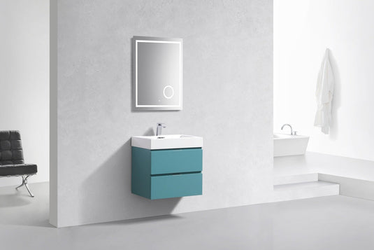 Bliss 24" Wall Mount / Wall Hung Bathroom Vanity With 2 Drawers-Bathroom & More | High Quality from Coozify