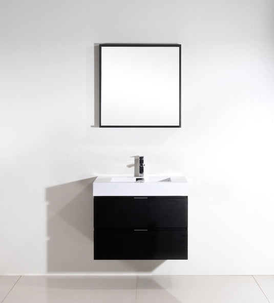 Bliss 30" Wall Mount / Wall Hung Bathroom Vanity With 2 Drawers-Bathroom & More | High Quality from Coozify