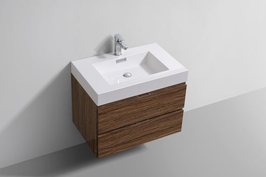 Bliss 30" Wall Mount / Wall Hung Bathroom Vanity With 2 Drawers-Bathroom & More | High Quality from Coozify