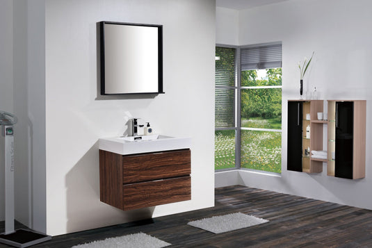 Bliss 30" Wall Mount / Wall Hung Bathroom Vanity With 2 Drawers-Bathroom & More | High Quality from Coozify