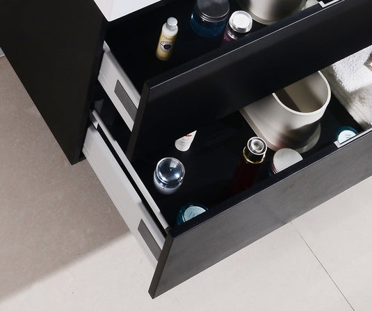 Bliss 36" Wall Mount / Wall Hung Modern Bathroom Vanity With 2 Drawers-Bathroom & More | High Quality from Coozify