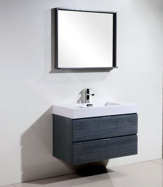 Bliss 36" Wall Mount / Wall Hung Modern Bathroom Vanity With 2 Drawers-Bathroom & More | High Quality from Coozify