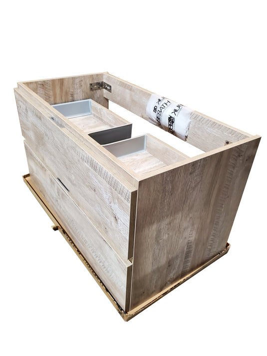 Bliss 36" Wall Mount / Wall Hung Modern Bathroom Vanity With 2 Drawers-Bathroom & More | High Quality from Coozify