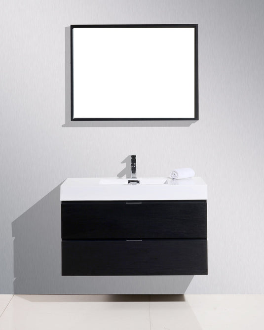 Bliss 40" Wall Mount / Wall Hung Modern Bathroom Vanity With 2 Drawers Acrylic Countertop-Bathroom & More | High Quality from Coozify