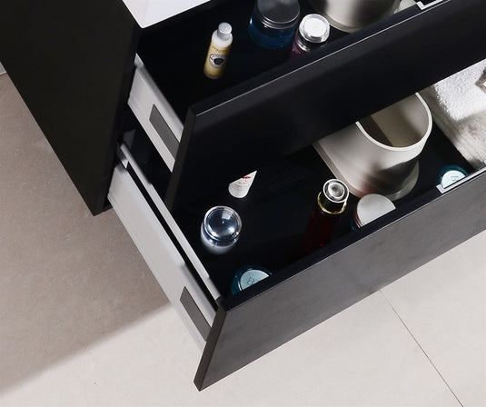 Bliss 72" Wall Mount / Wall Hung Modern Double Sink Bathroom Vanity With 4 Drawers Acrylic Countertop-Bathroom & More | High Quality from Coozify