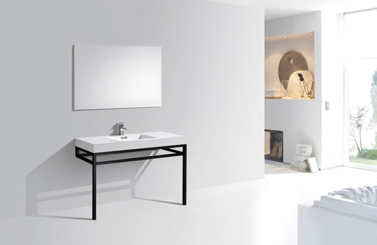 Haus 48" Stainless Steel Console Bathroom Vanity With White Acrylic Sink-Bathroom & More | High Quality from Coozify