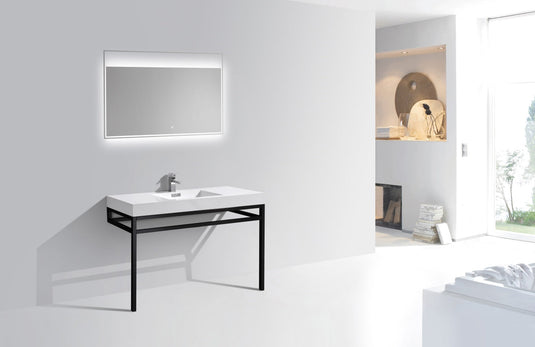 Haus 48" Stainless Steel Console Bathroom Vanity With White Acrylic Sink-Bathroom & More | High Quality from Coozify