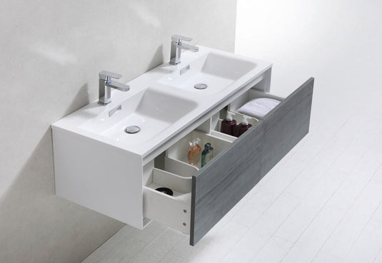 Divario 48″ Wall Mount Modern Bathroom Vanity-Bathroom & More | High Quality from Coozify