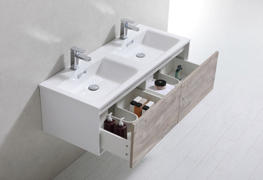 Divario 48″ Wall Mount Modern Bathroom Vanity-Bathroom & More | High Quality from Coozify