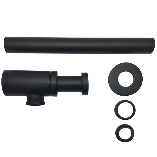 Space Saving P-trap in Matte Black-Bathroom & More | High Quality from Coozify