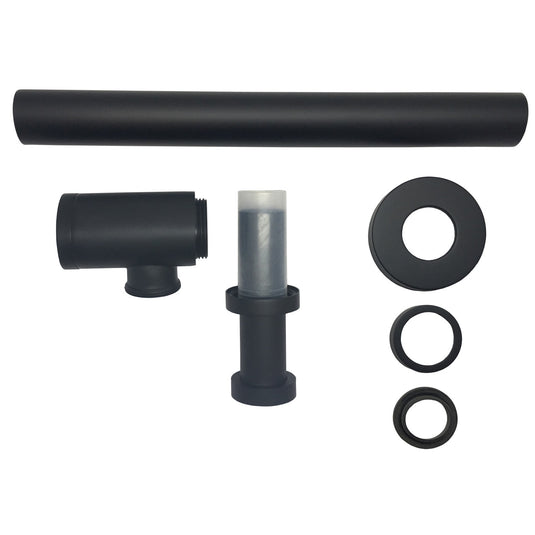 Space Saving P-trap in Matte Black-Bathroom & More | High Quality from Coozify