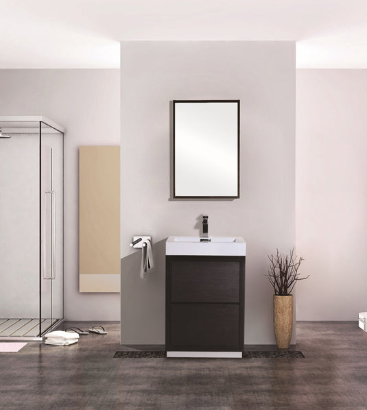 Bliss 24" Floor Mount Free Standing Bathroom Vanity With 2 Drawers-Bathroom & More | High Quality from Coozify