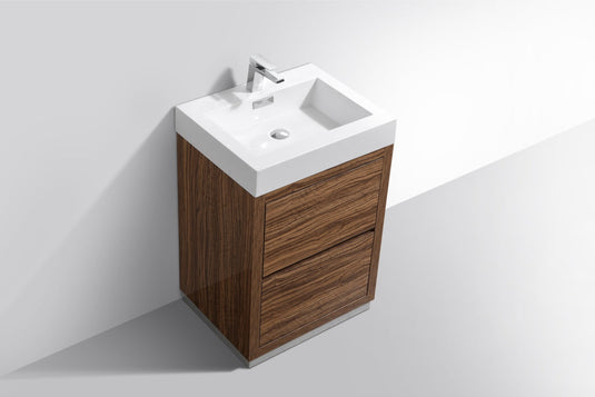 Bliss 24" Floor Mount Free Standing Bathroom Vanity With 2 Drawers-Bathroom & More | High Quality from Coozify