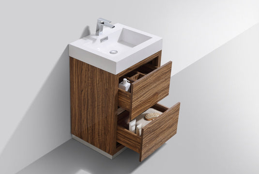Bliss 24" Floor Mount Free Standing Bathroom Vanity With 2 Drawers-Bathroom & More | High Quality from Coozify