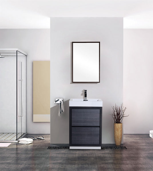 Bliss 24" Floor Mount Free Standing Bathroom Vanity With 2 Drawers-Bathroom & More | High Quality from Coozify
