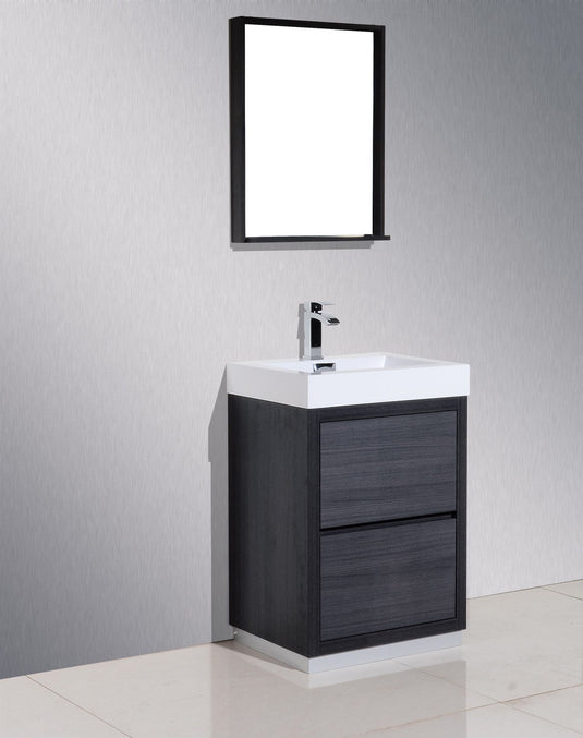 Bliss 24" Floor Mount Free Standing Bathroom Vanity With 2 Drawers-Bathroom & More | High Quality from Coozify