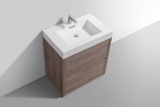 Bliss 30" Floor Mount Free Standing Bathroom Vanity With 2 Drawers-Bathroom & More | High Quality from Coozify